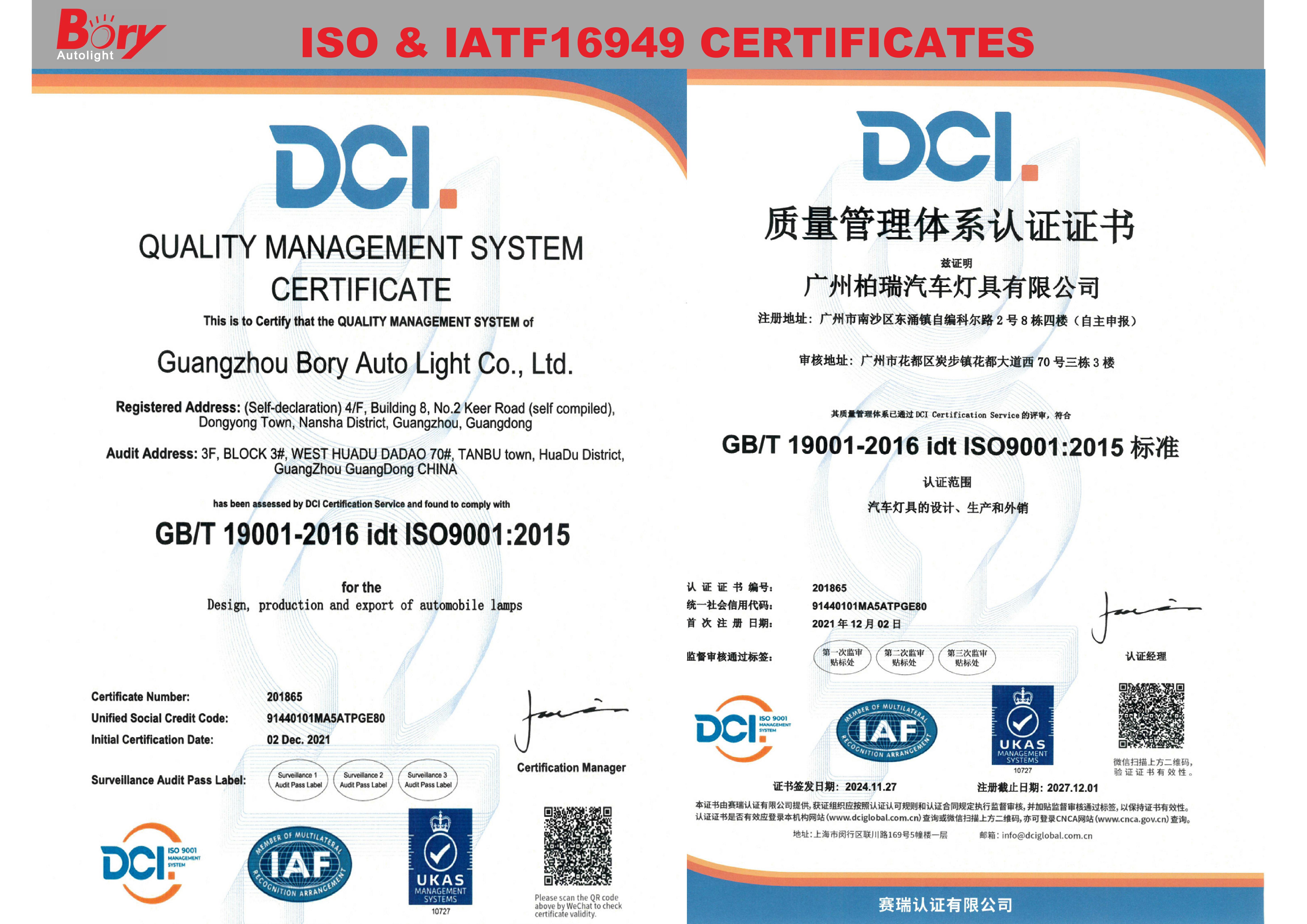 BORY COMPANY INTRODUCTIONS